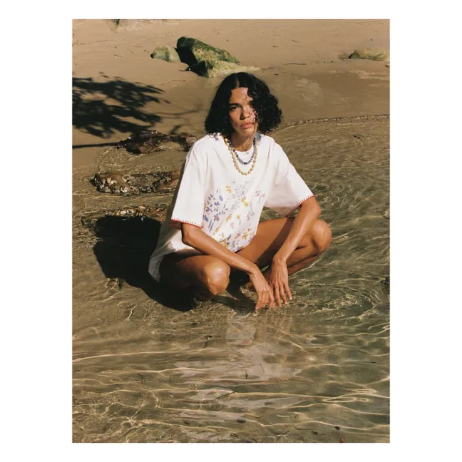 Camiseta Posy de algodón ecológico | Beige