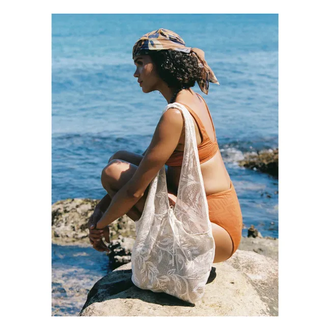 Bufanda Florienne de algodón orgánico | Marrón