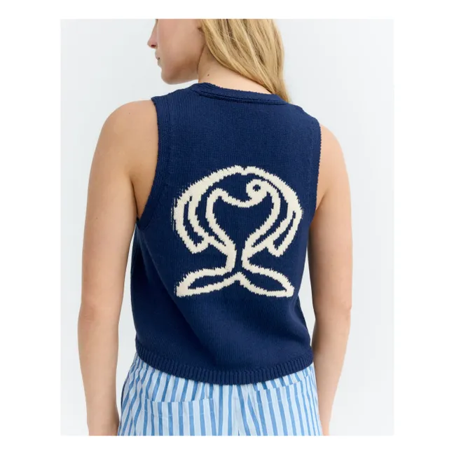 Veste Rob Fish Coton Bio | Bleu marine