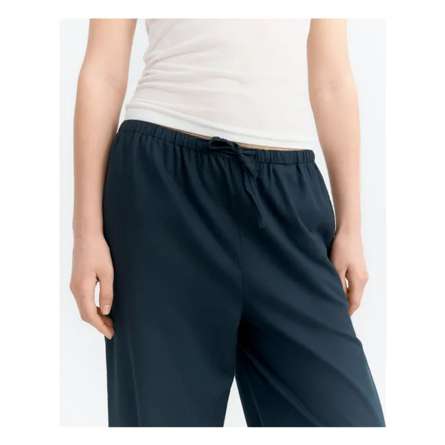 Pantalon Brigitte Fish Coton Bio | Bleu marine