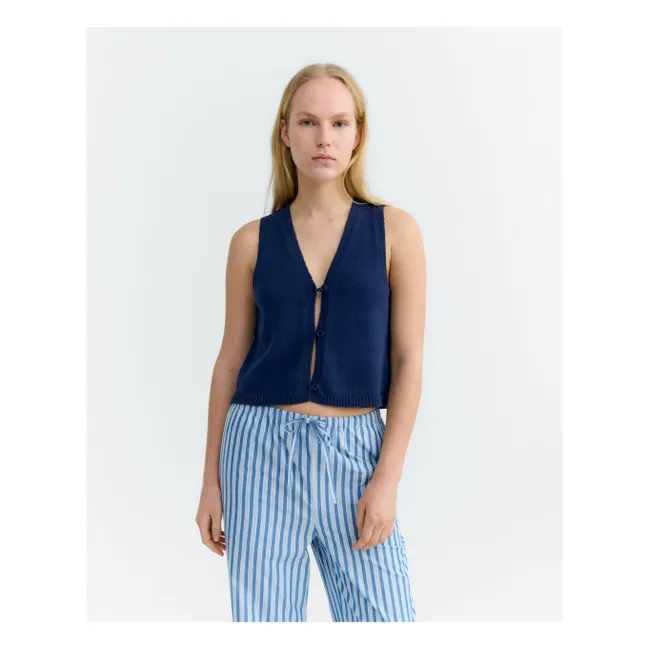 Veste Rob Fish Coton Bio | Bleu marine
