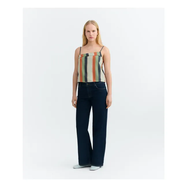 Top Rayures Raida Coton Bio | Orange