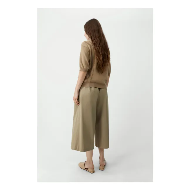 Polo Colorblock Coton Bio | Camel