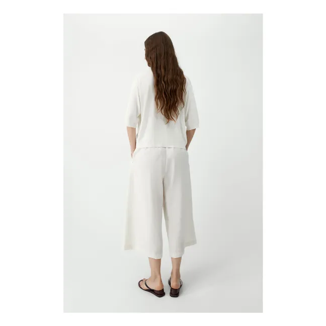 Knit Polo | White