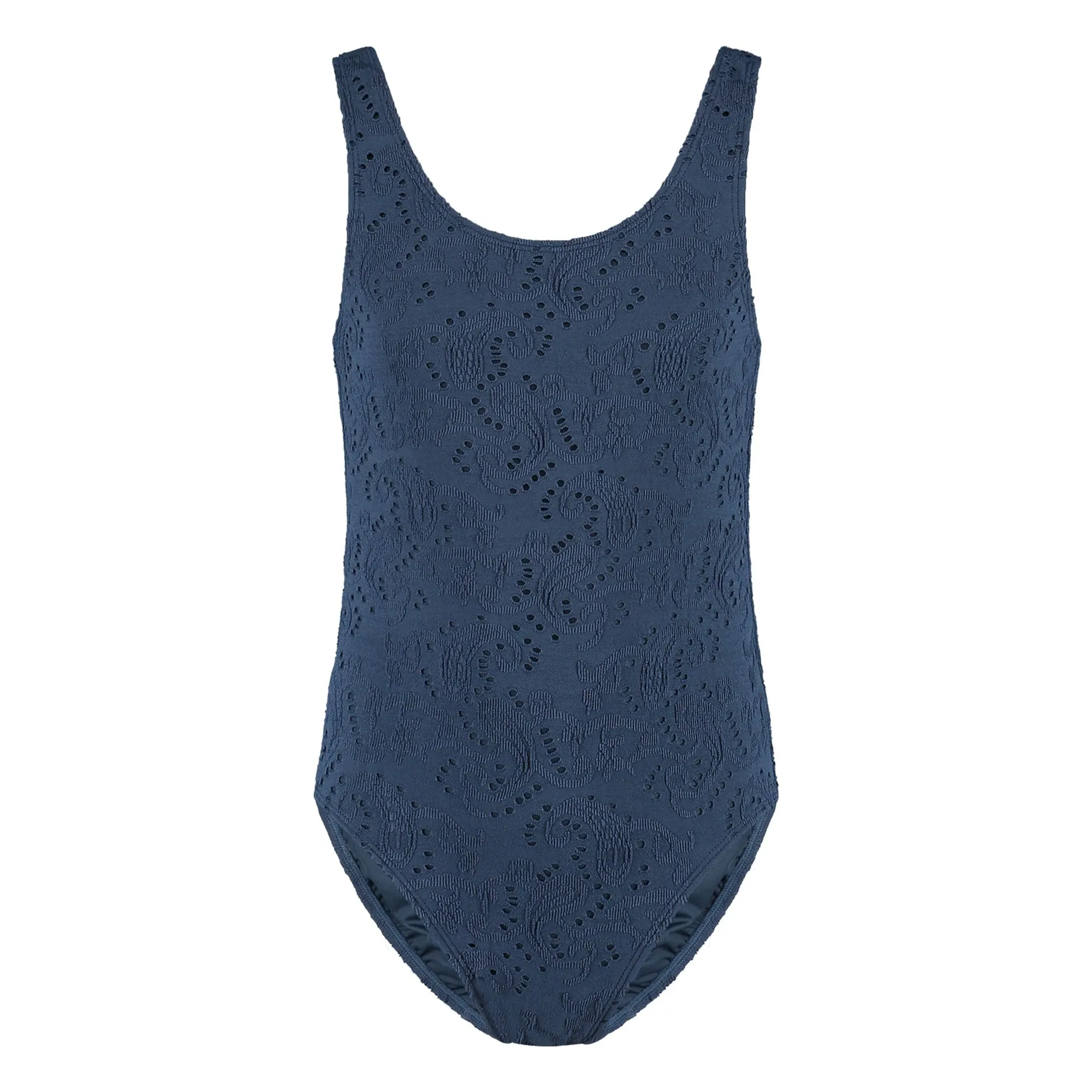 Beachlife Midnight Blue Recycled Fiber Embroidery Swimsuit