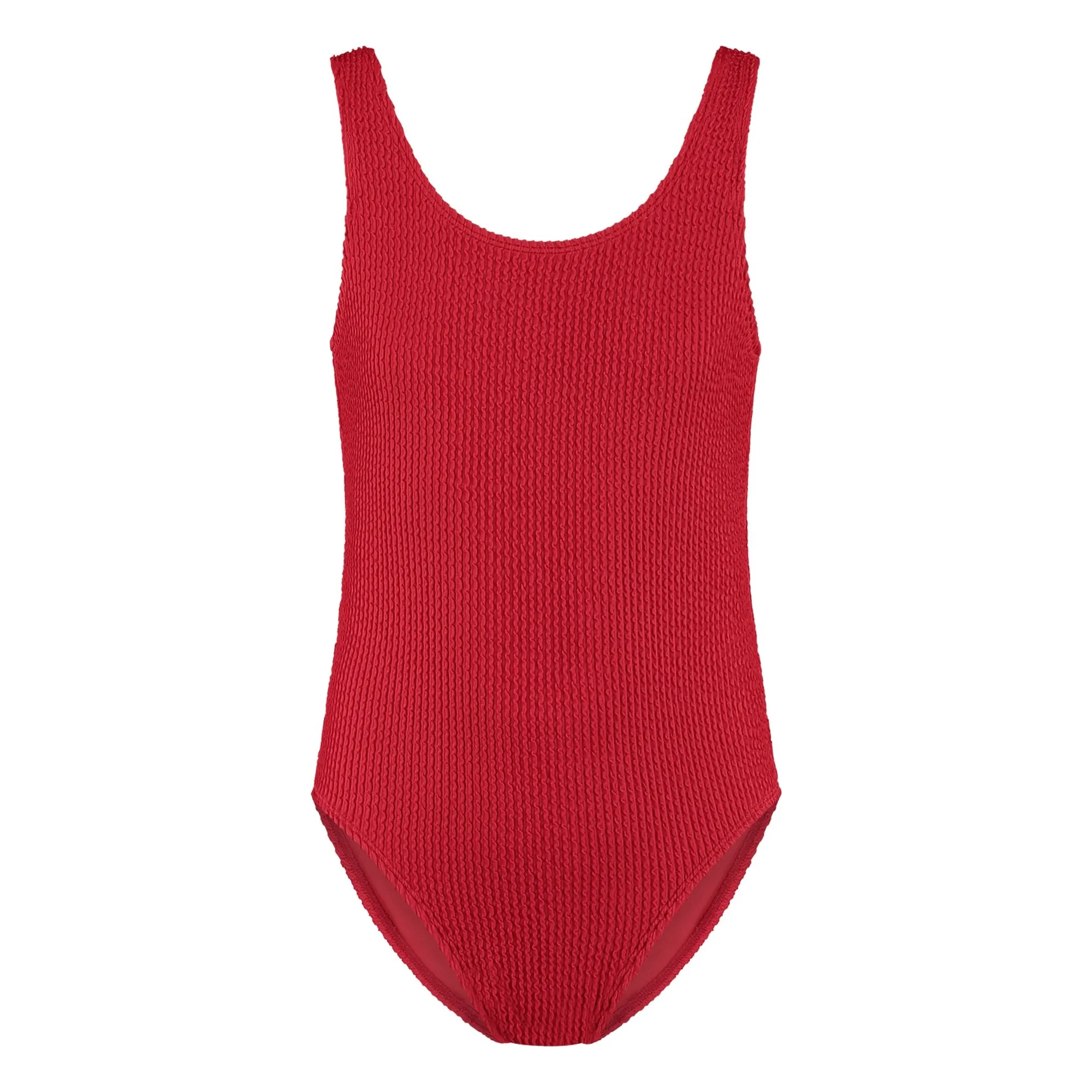 Beachlife Red Uni Rib Swimsuit