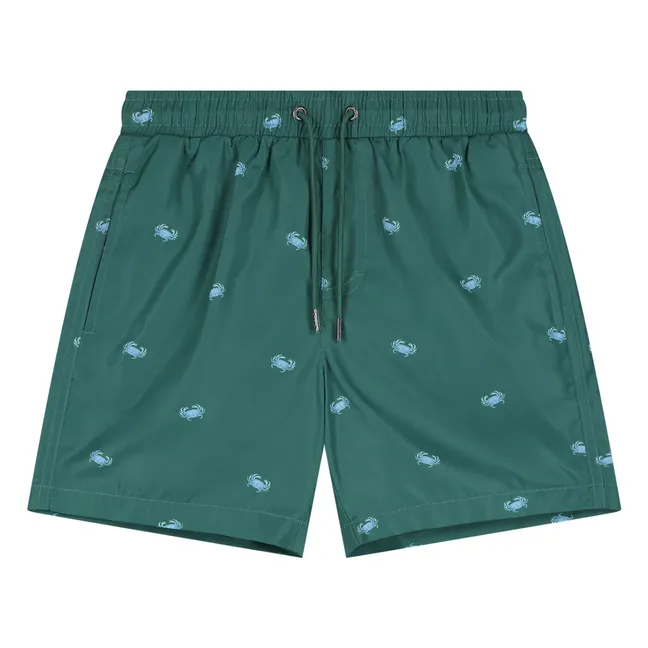 Crab Swim Shorts | Chrome green
