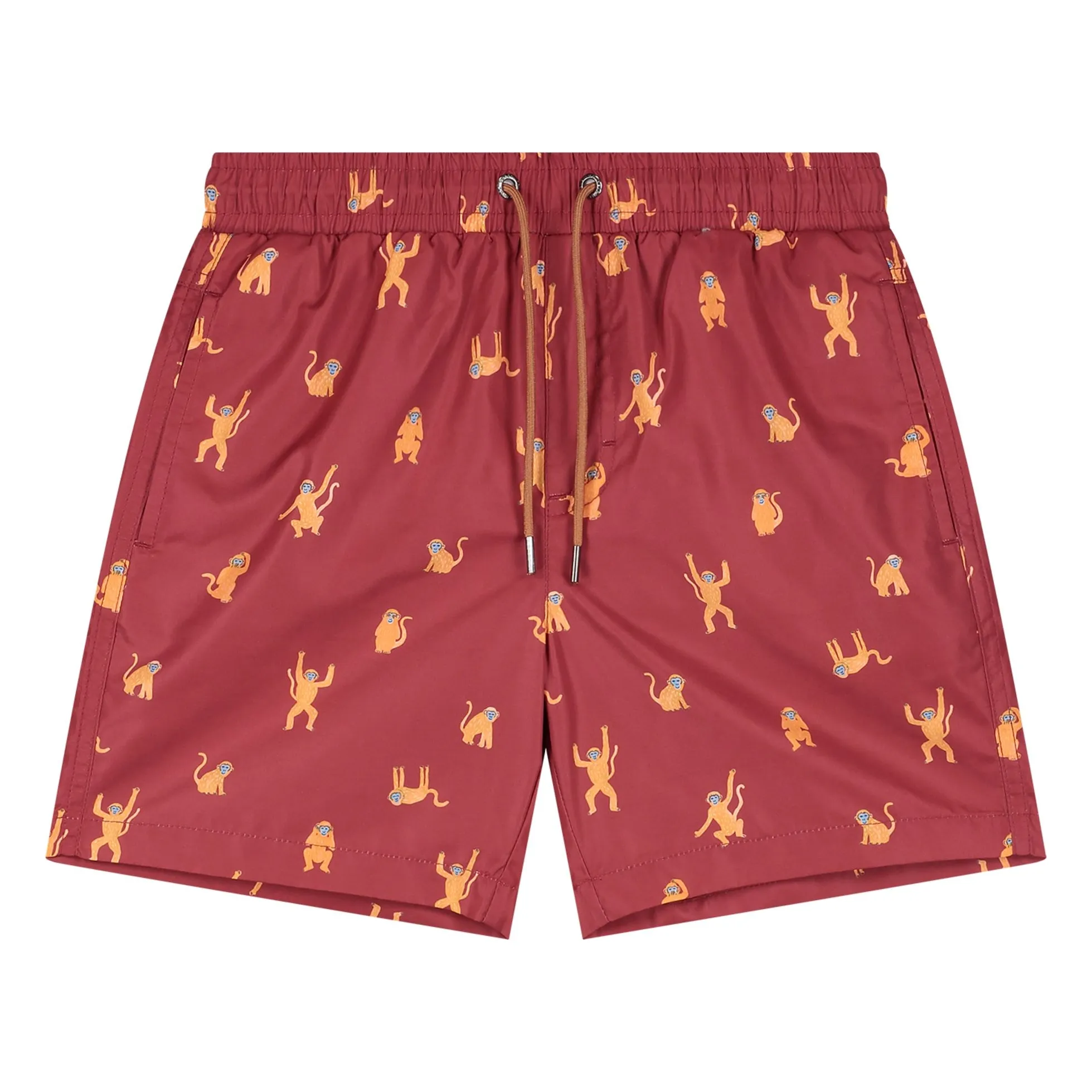 Beachlife Burgundy Monkey Bath Short