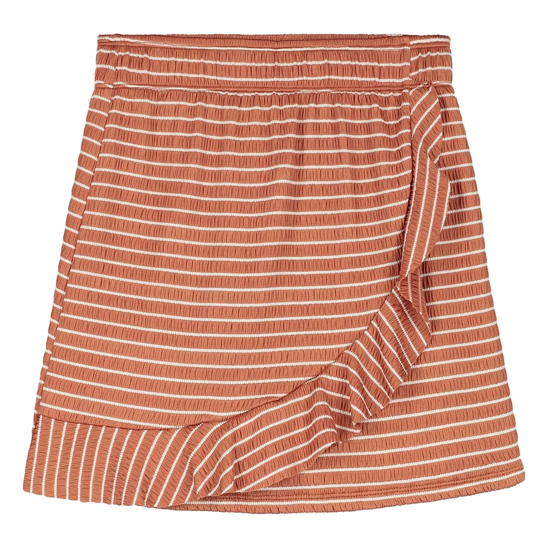 Falda de baño de rayas de fibra reciclada | Caramelo- Imagen del producto n°0