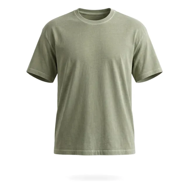 Camiseta de algodón Amber | Verde matcha