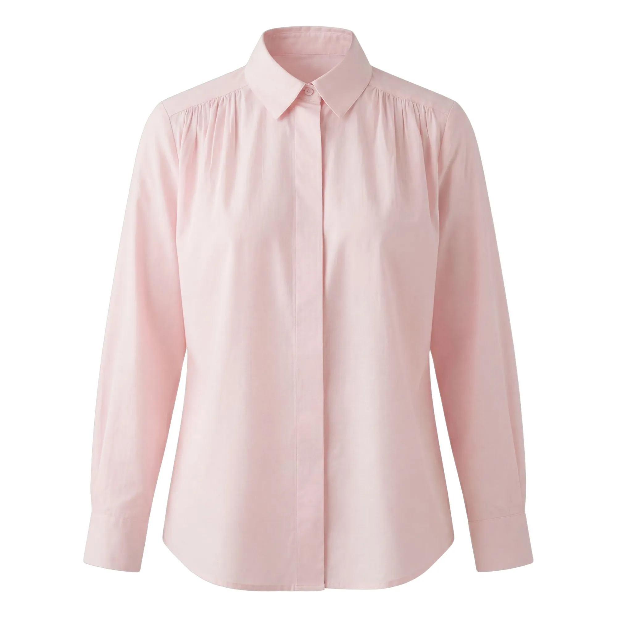 Hod - Chemise femme manches longues en coton Rose pâle