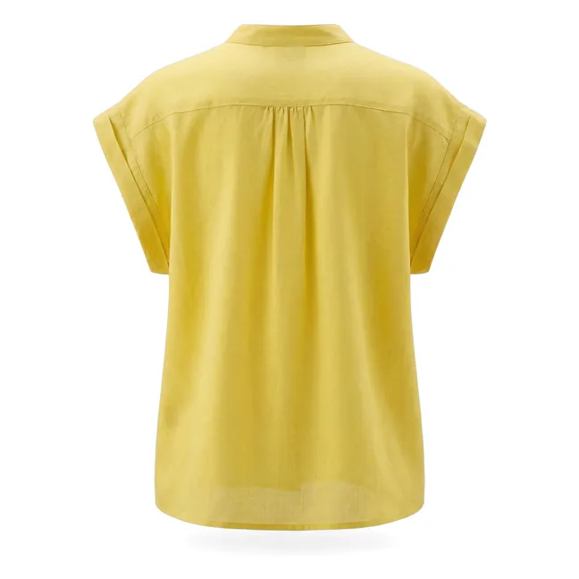 Blouse Amandine Coton | Jaune citron