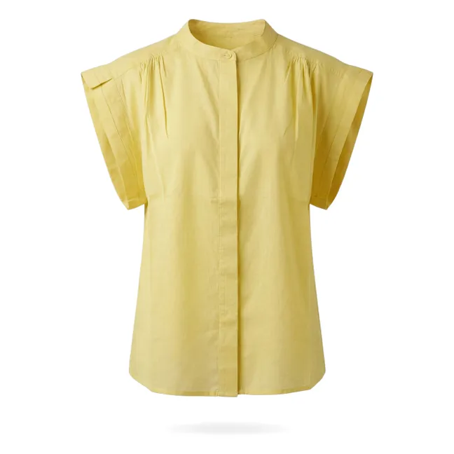 Blouse Amandine Coton | Jaune citron