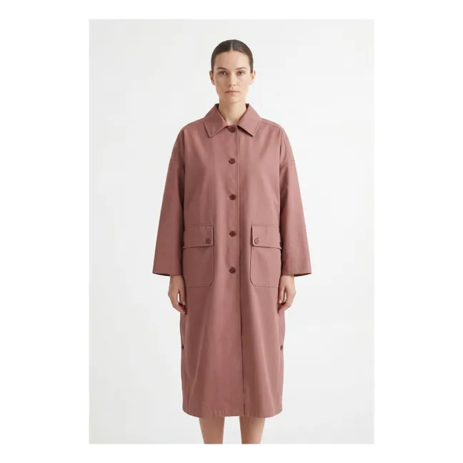 Gabardina de algodón Fly | Avellana