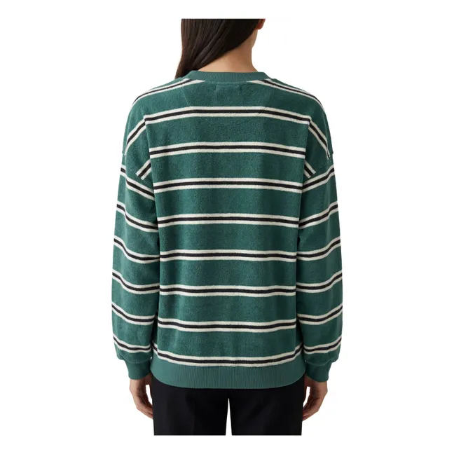 Sweat Marinière Victoire Coton | Vert