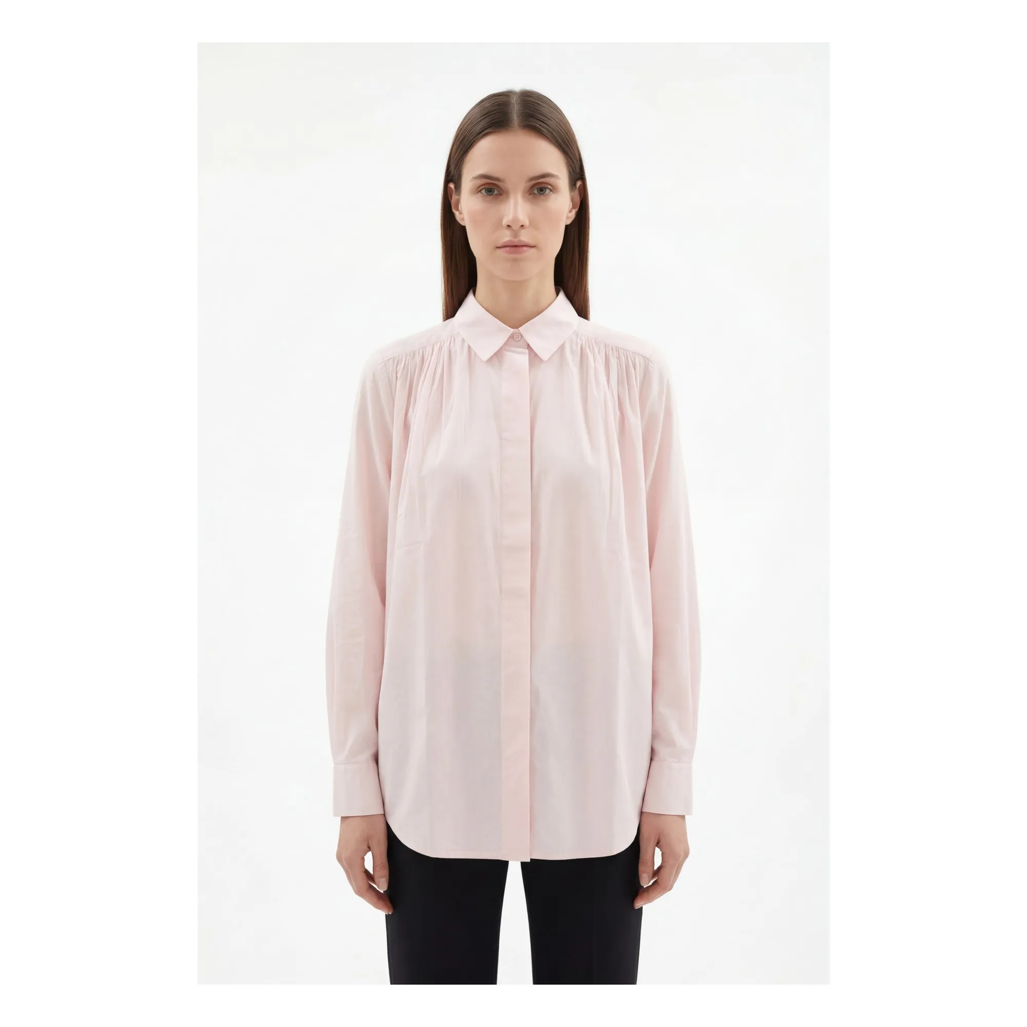 Chemise Madrid Coton | Rose pâle- Image produit n°1