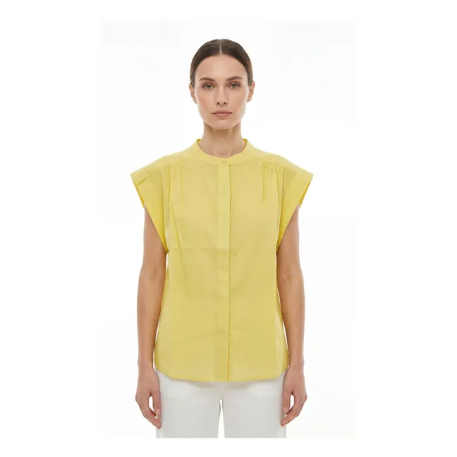 Blouse Amandine Coton | Jaune citron