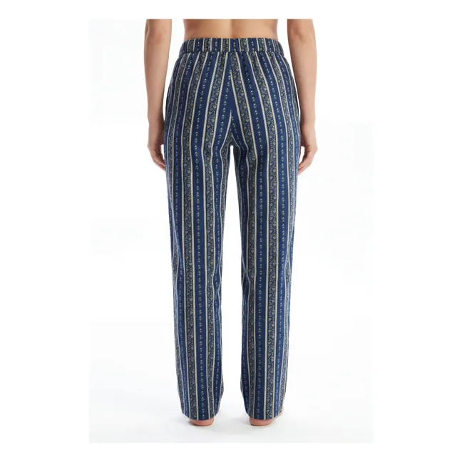 Pantalon Poppy Coton | Bleu nuit