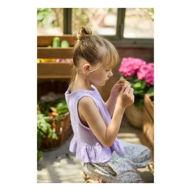 Top Blair Gaze de Coton | Lavande