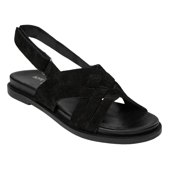 Sandali Silasy in pelle scamosciata | Nero