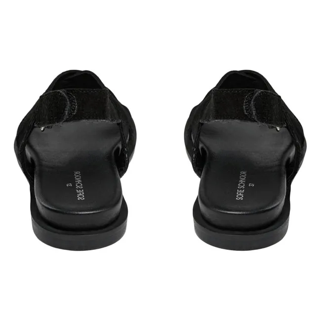 Sandali Silasy in pelle scamosciata | Nero