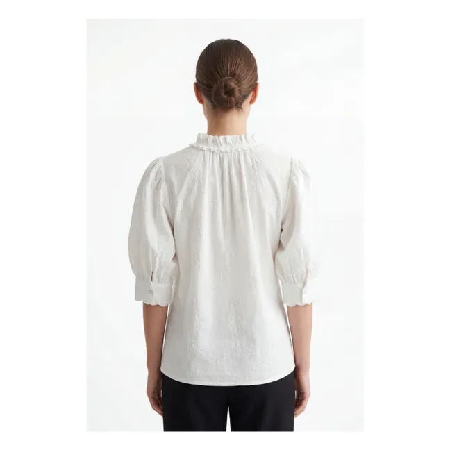 Blouse Brodée Belem Coton | Blanc