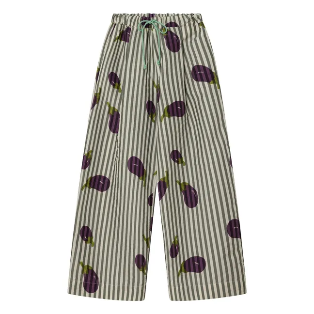 Pantalon Rayures Beso | Khaki