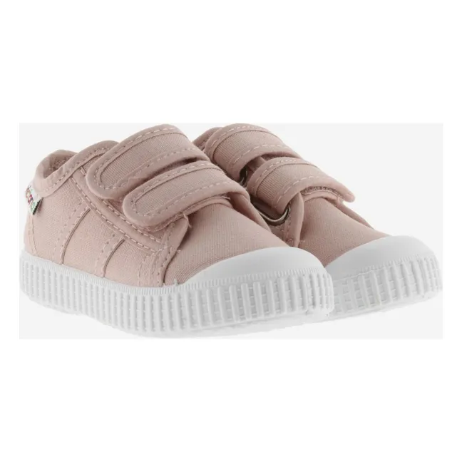 Zapatillas Tiras Lona Scratch | Nude