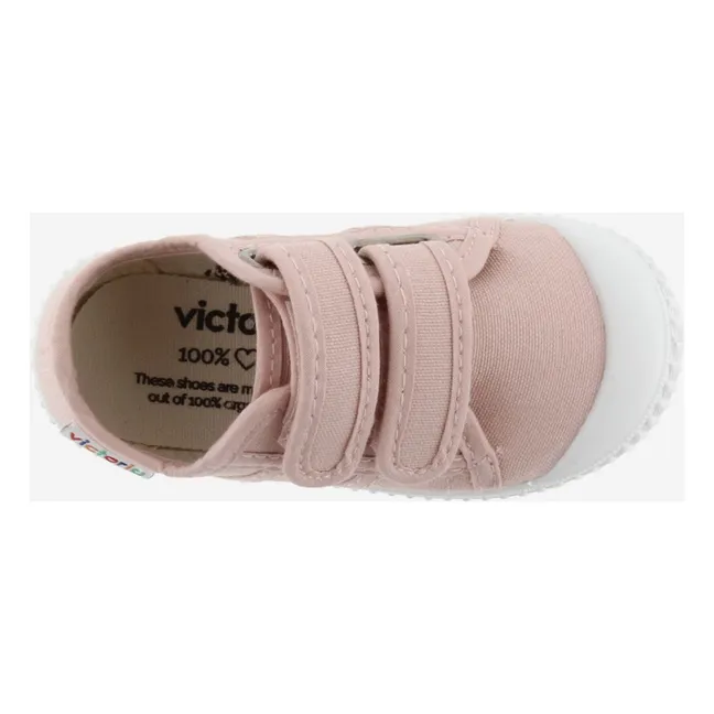Zapatillas Tiras Lona Scratch | Nude