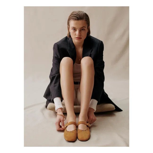 Ballerines Ginger Daim | Camel