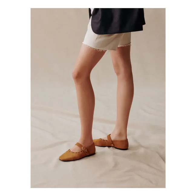 Bailarinas de ante Ginger | Camel