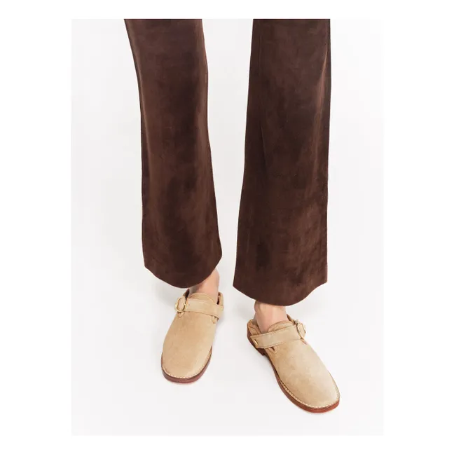 Slippers Lucca Suède | Taupe