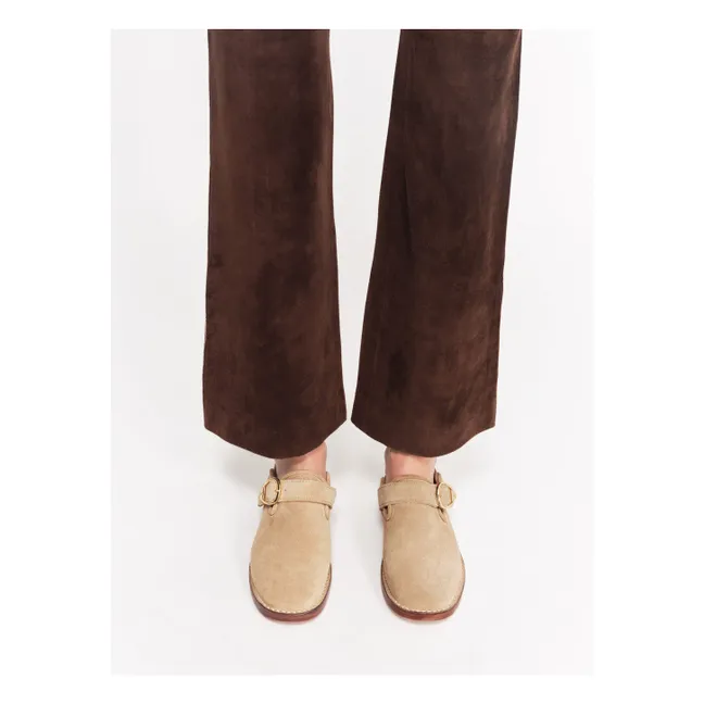 Slippers Lucca Suède | Taupe