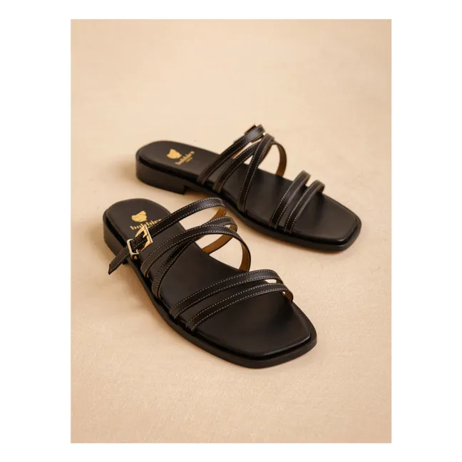 Sandalias de piel Isys | Negro