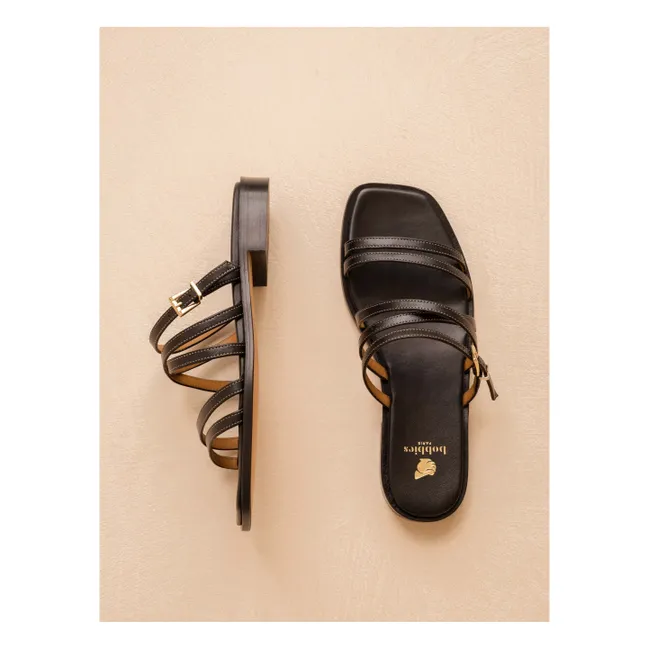 Sandalias de piel Isys | Negro