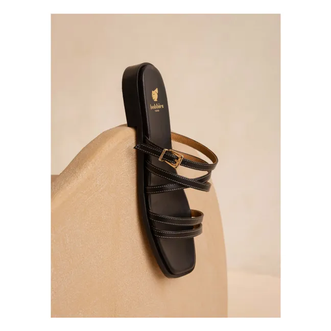 Sandalias de piel Isys | Negro