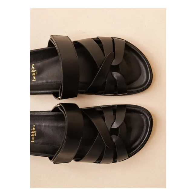Sandalias de piel Atlas | Negro