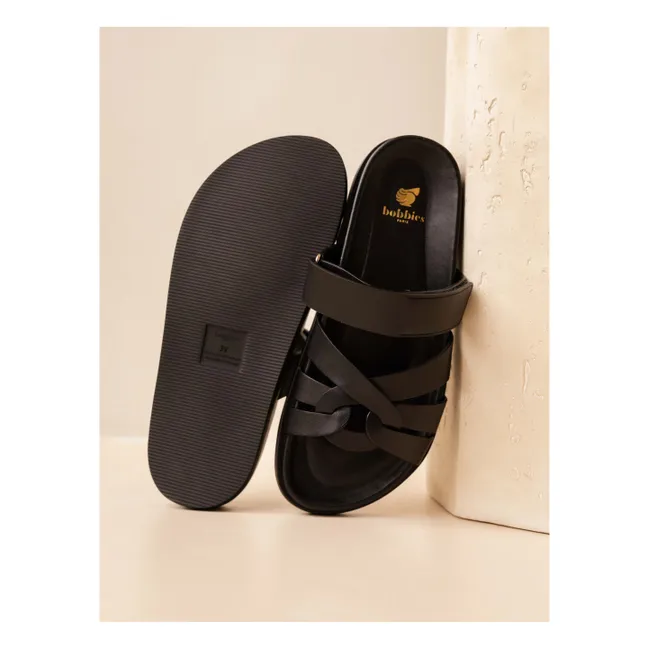 Sandalias de piel Atlas | Negro