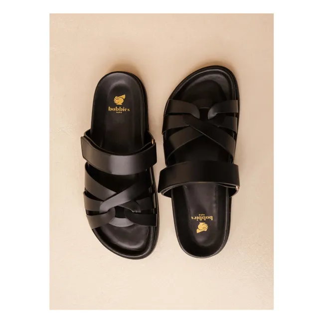 Sandalias de piel Atlas | Negro