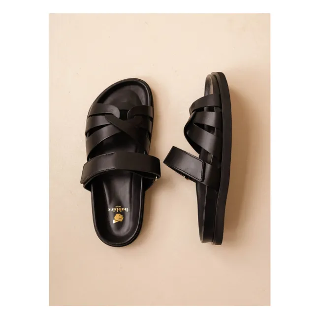 Sandalias de piel Atlas | Negro