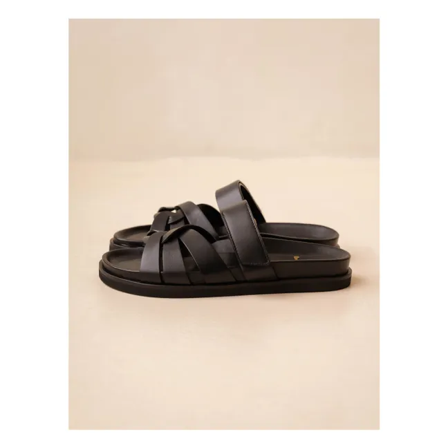 Sandalias de piel Atlas | Negro