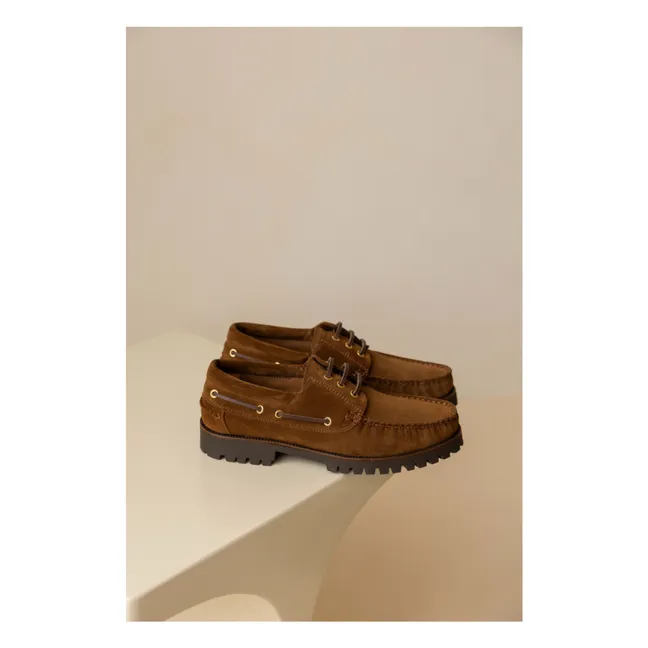 Betlem Suede Boat Shoes | Camel