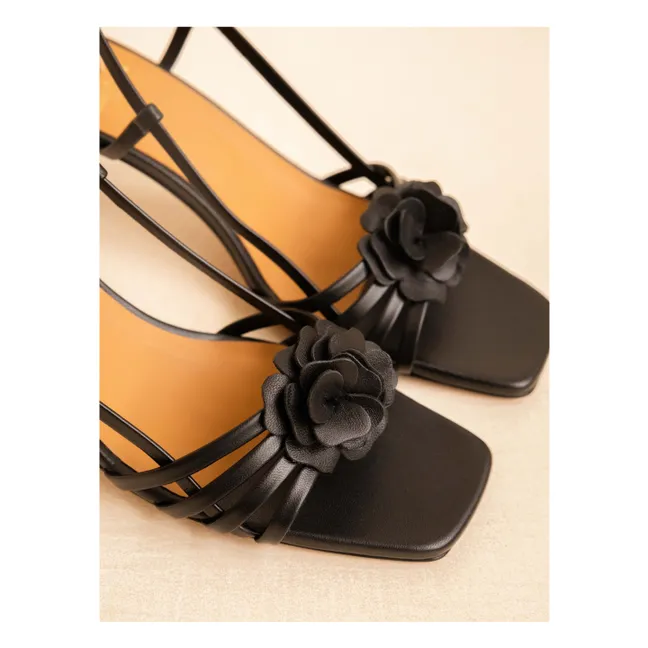 Luzia Sandalias de piel | Negro