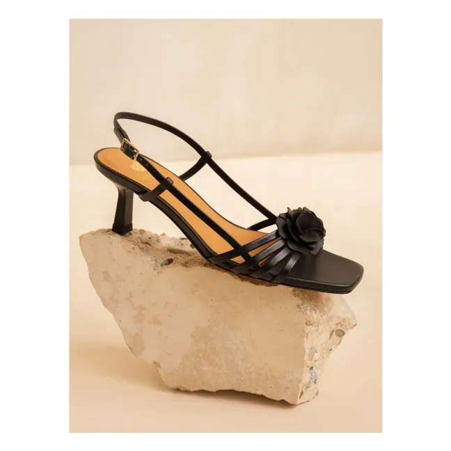 Luzia Sandalias de piel | Negro