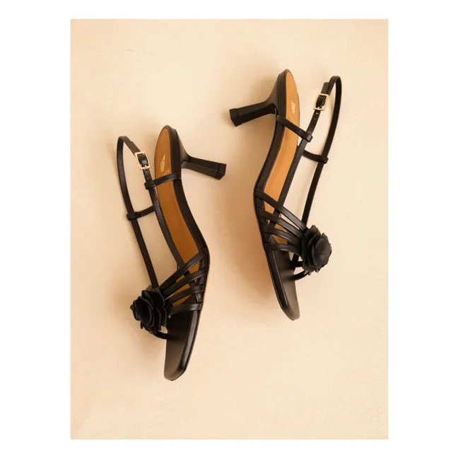 Luzia Sandalias de piel | Negro