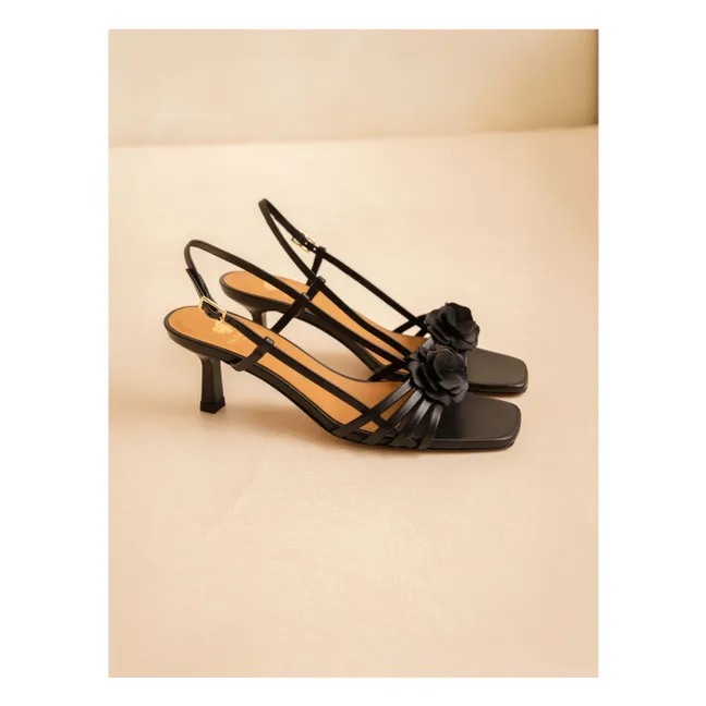 Luzia Sandalias de piel | Negro