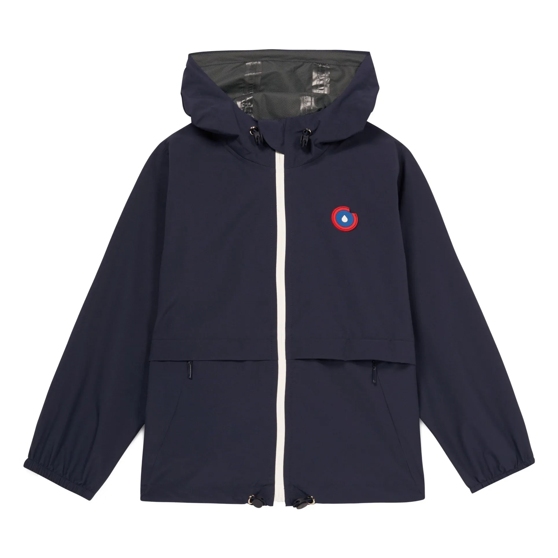 Flotte Girls Dark Blue Bastille Waterproof Windbreaker Recycled Fiber