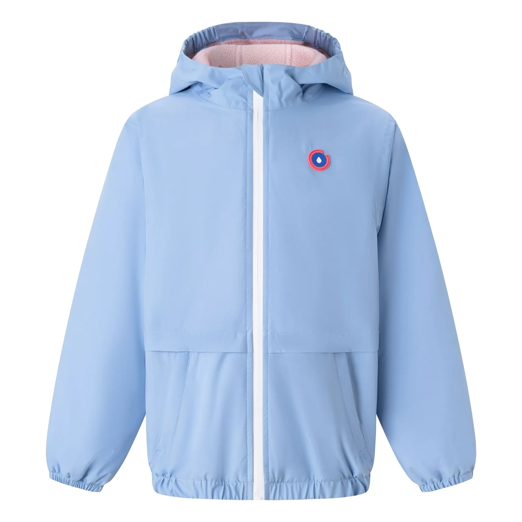 Flotte Girls Light Blue Bastille Waterproof Windbreaker Recycled Fiber