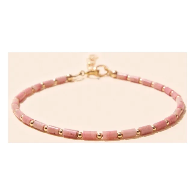 Pulsera de rodonita Baia | Rosa