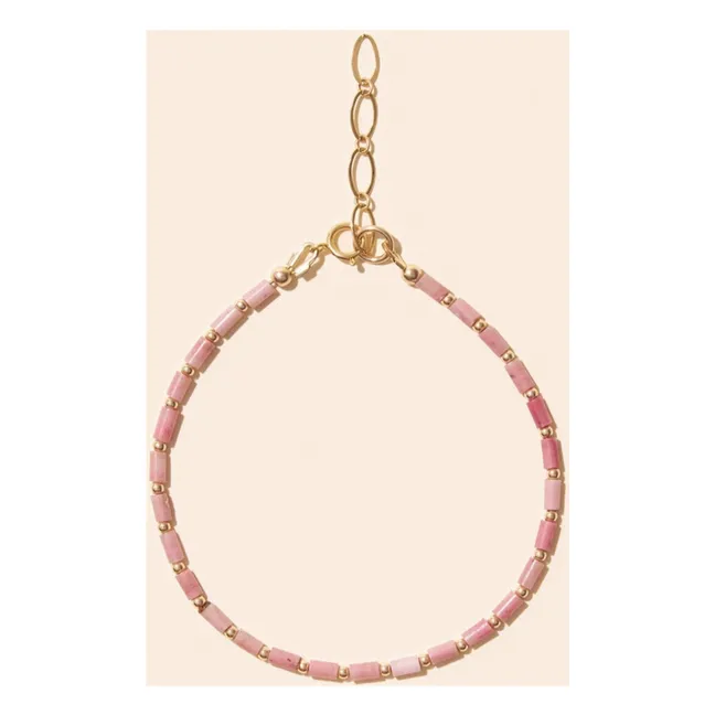 Pulsera de rodonita Baia | Rosa